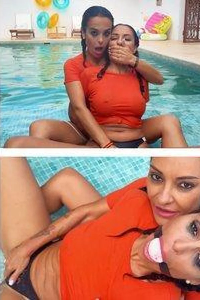Latina And Lola Lu Bound, Gagged And Blasted. The Hose Reverse Flip Ends With Lesbian Kink Sesh At The Pool