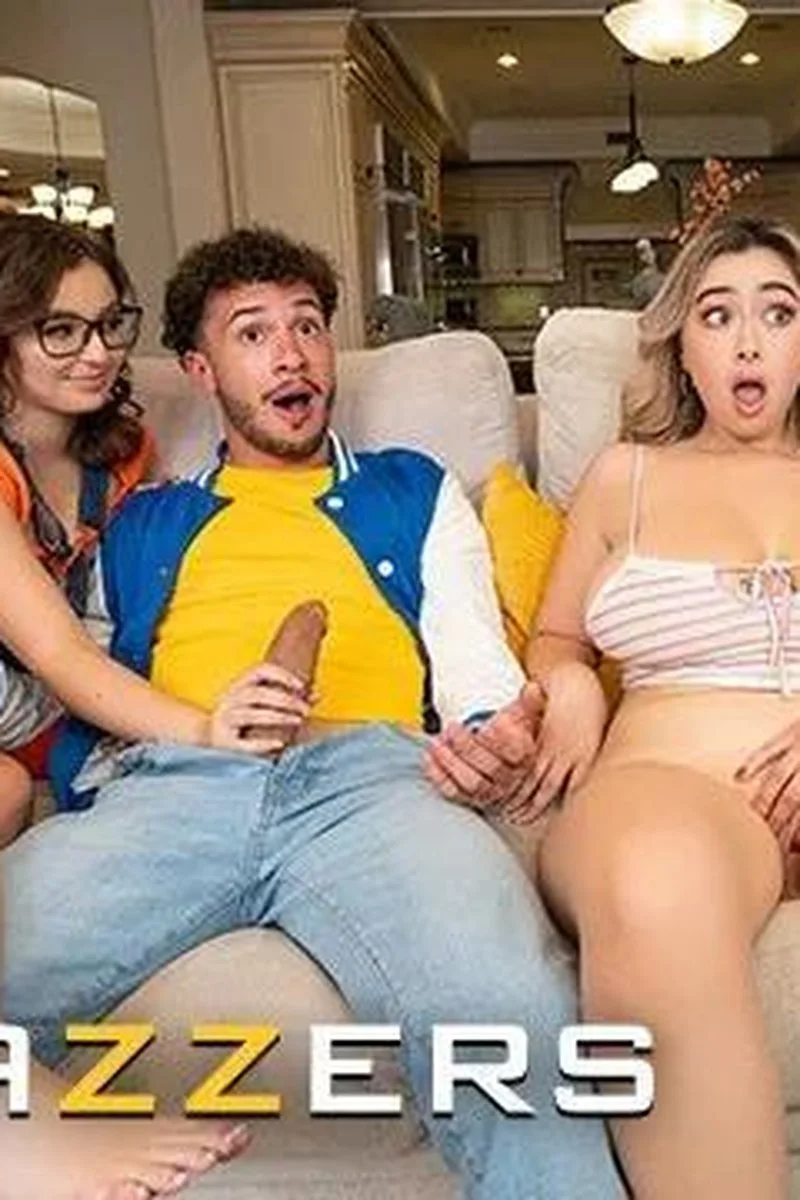 Brazzers - Nymphos Lexi Luna & Leana Lovings Wait For Chloe Surreal To Leave & Share Her Bf's Dick
