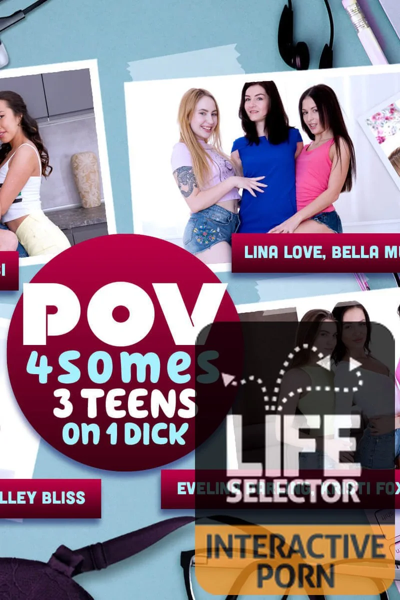 POV 4Somes - 3 Teens on 1 Dick