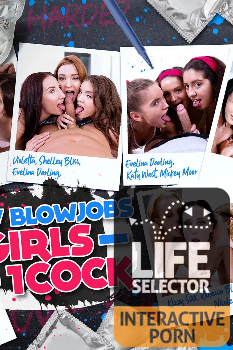 POV Blowjobs 3 Girls 1 Cock