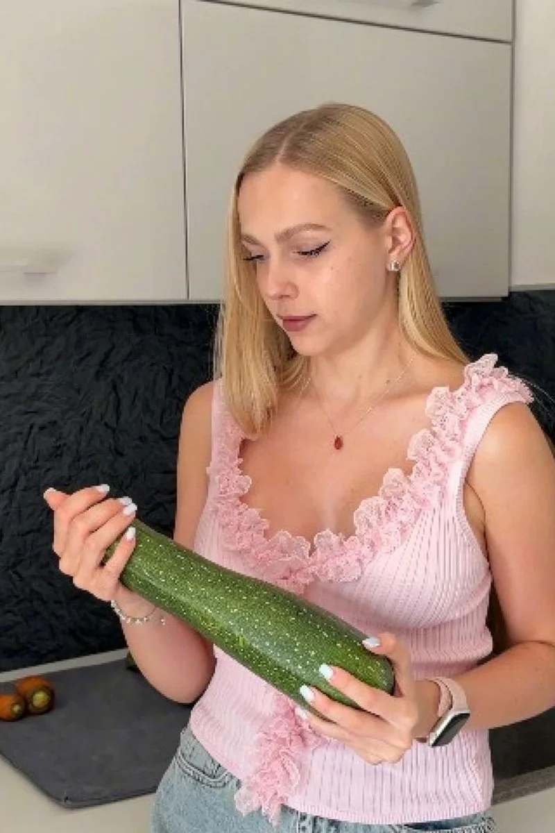 Stepson's Big Dick Or A Zucchini