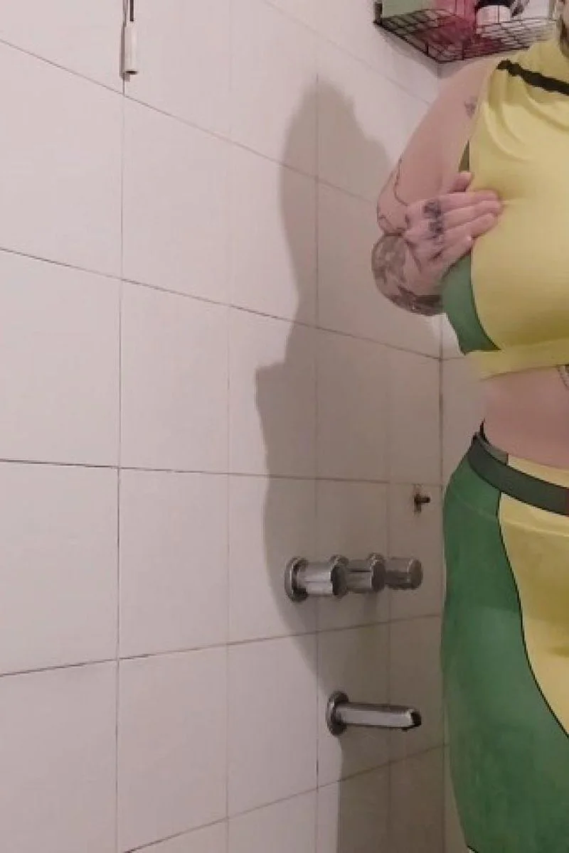 Rogue From X-Men In The Shower