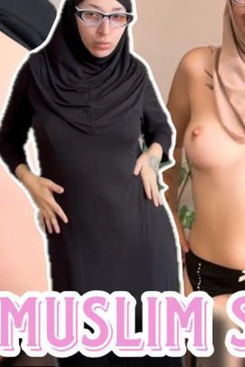 Muslim Slut Striptease In Hijab And Stockings