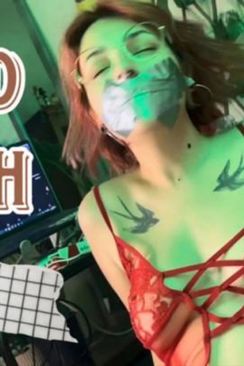 Taped Mouth In Red