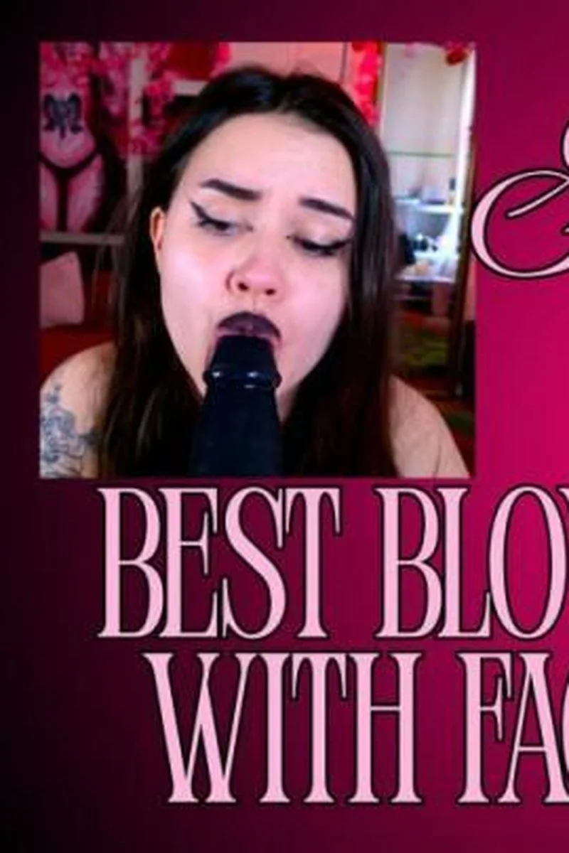 Goth Girl Gives Best Blowjob With Facial