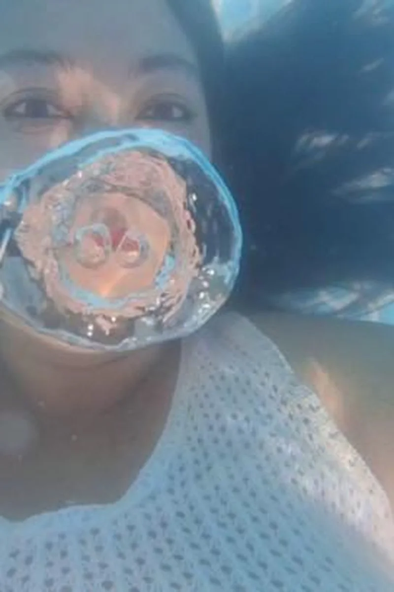 Bubble Rings & Breath Holds: Long Wet Hair Underwater Play