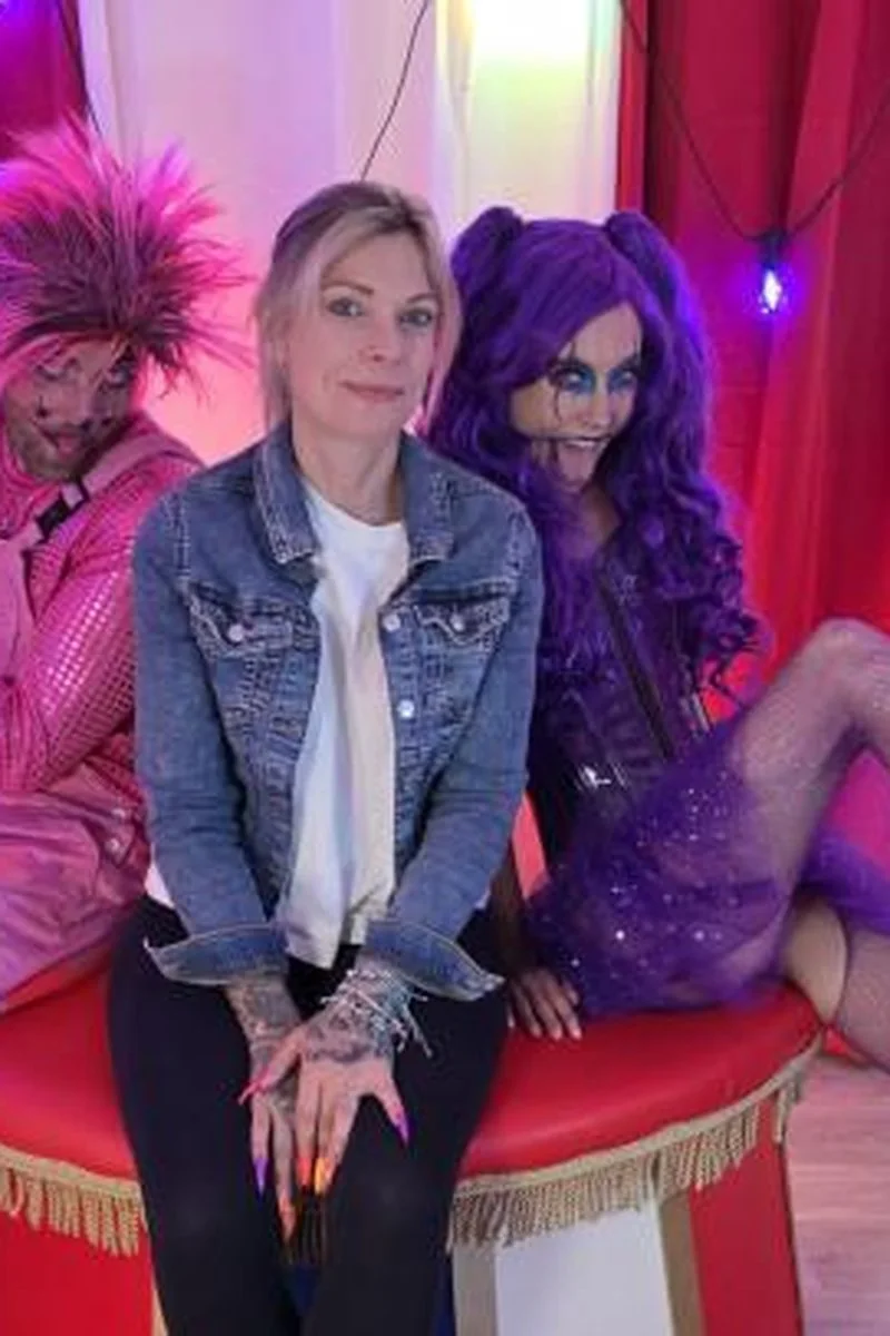 Jessie Rae Meets The Purple & Pink Cock Crazed Clowns