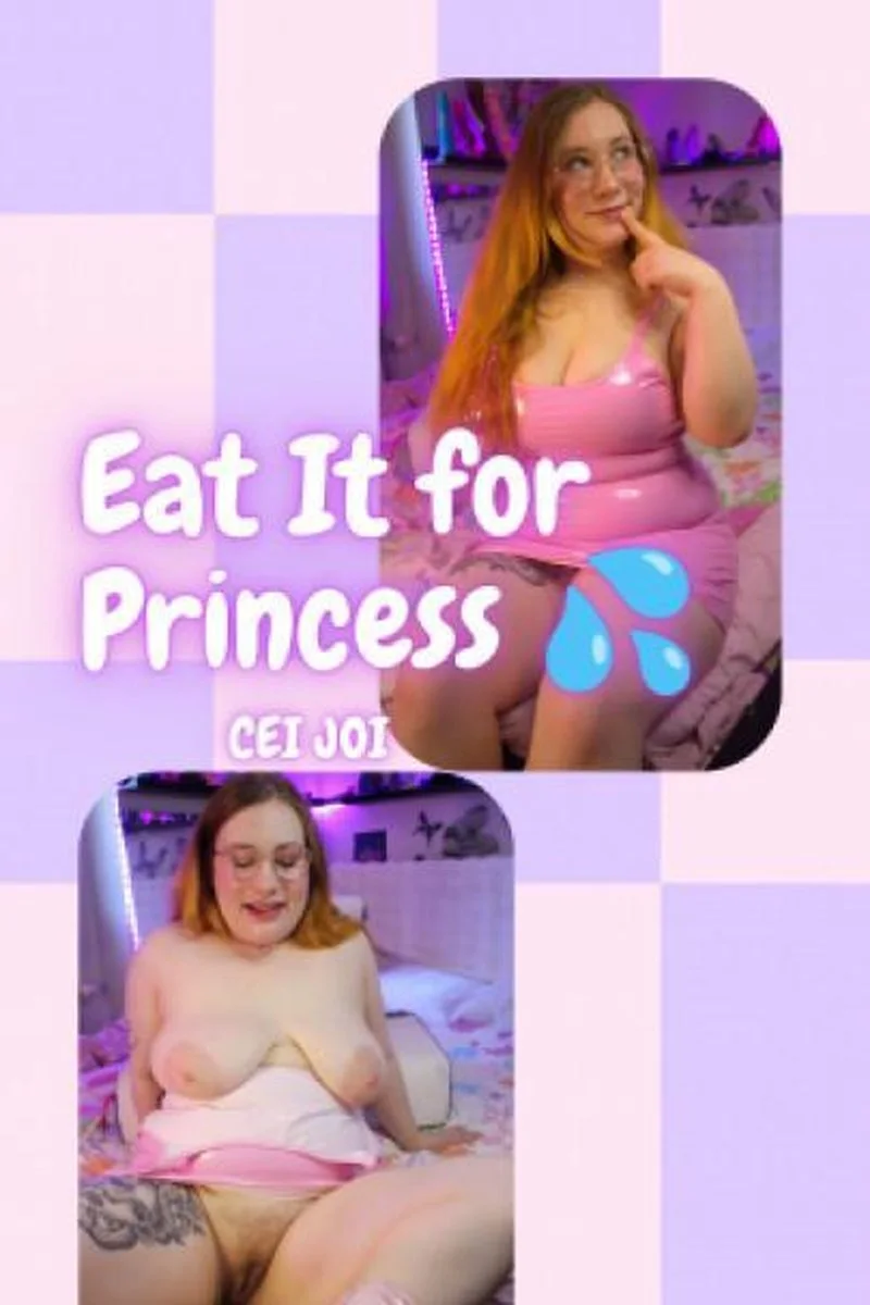 Bratty Pink Latex Princess CEI JOI Soft Femdom CEI