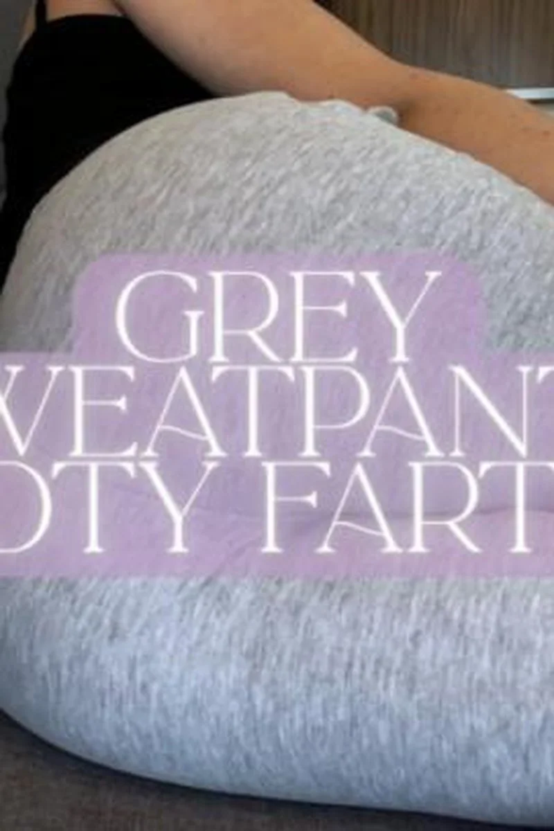 Grey Sweatpants Booty Farting