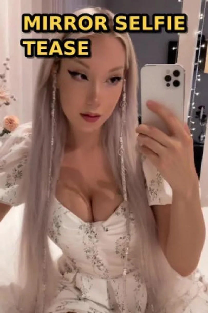 Selfie Tease In Flower Dress