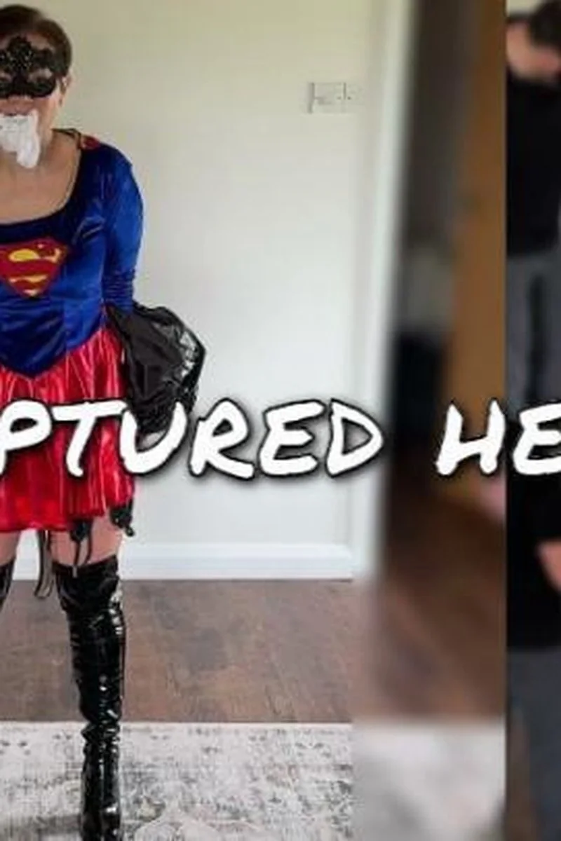Shiny Superhero In Restraints
