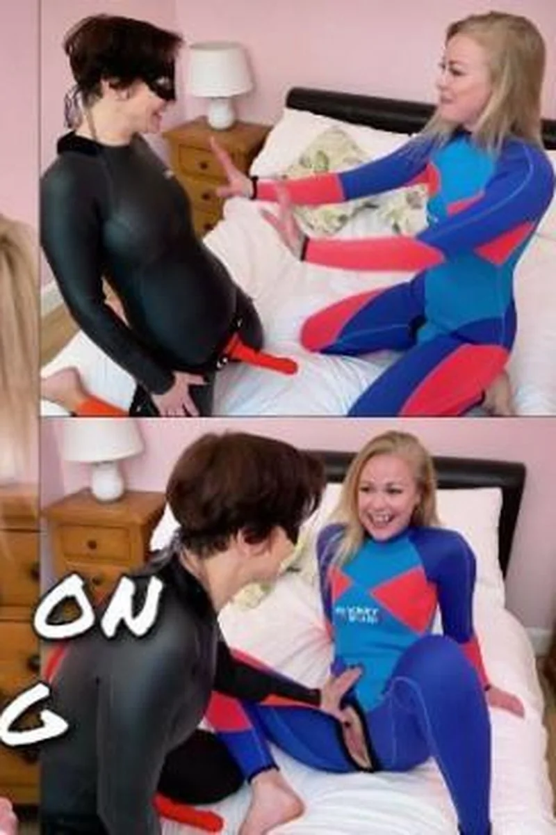 Wetsuit Strap-On Play Lesbian Fun