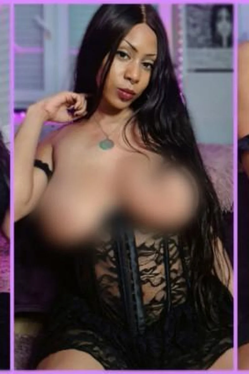 Ebony With Huge Boobs Smoking