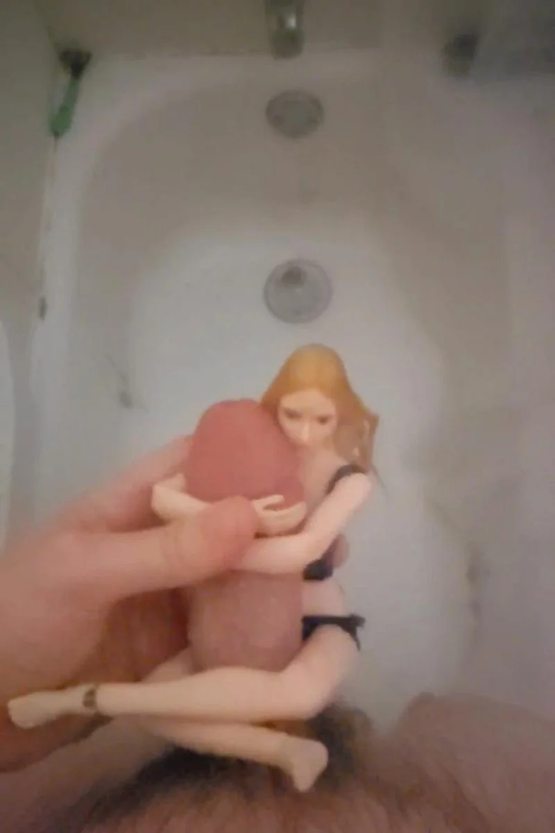 Tiny Doll Slow-Mo Cumshot In The Shower