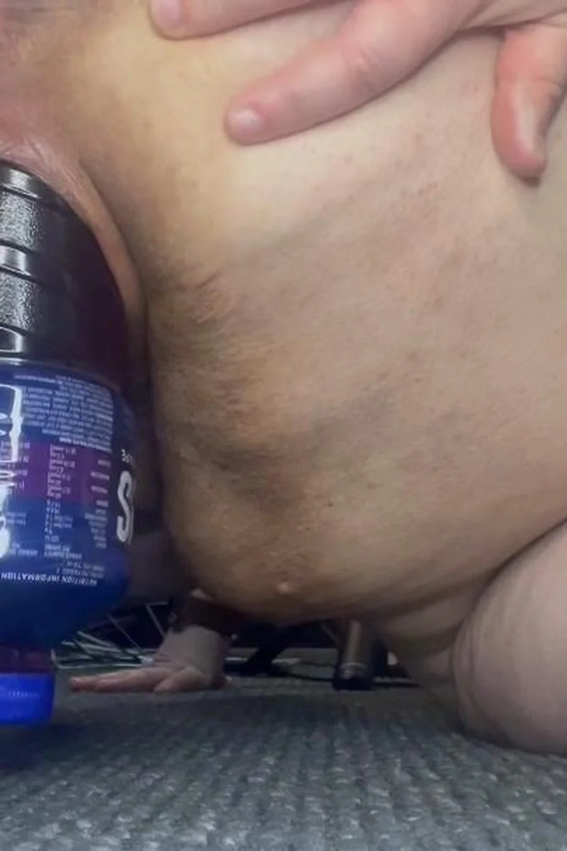 Stretching My Hole On A Big Bottle