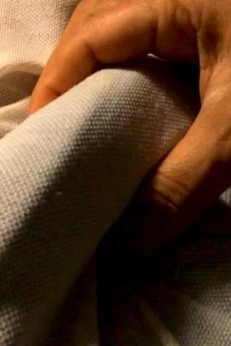 White Man In Bed