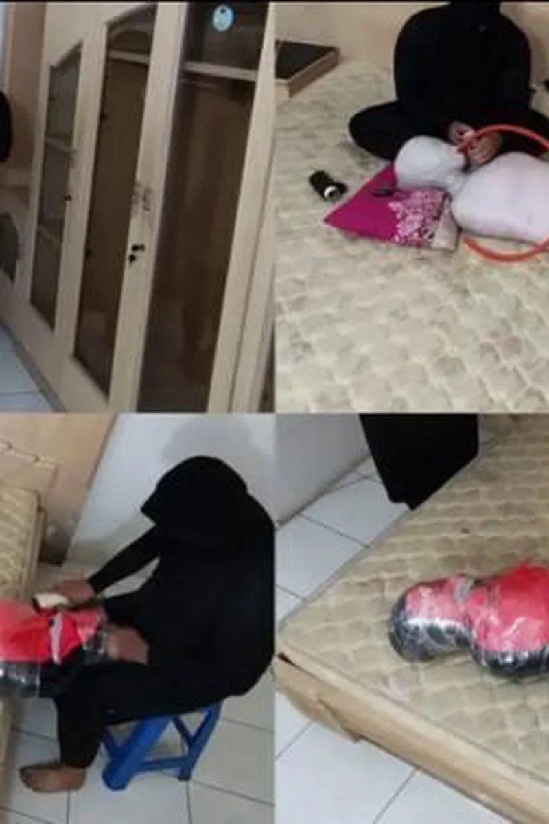 Malaysian Girl Is Wrapped Tightly In Duct Tape