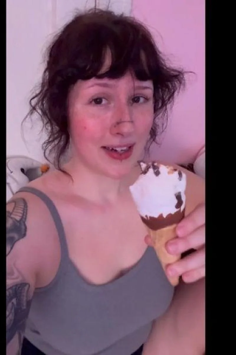 Huge Back To Back Burps While Eating Ice Cream