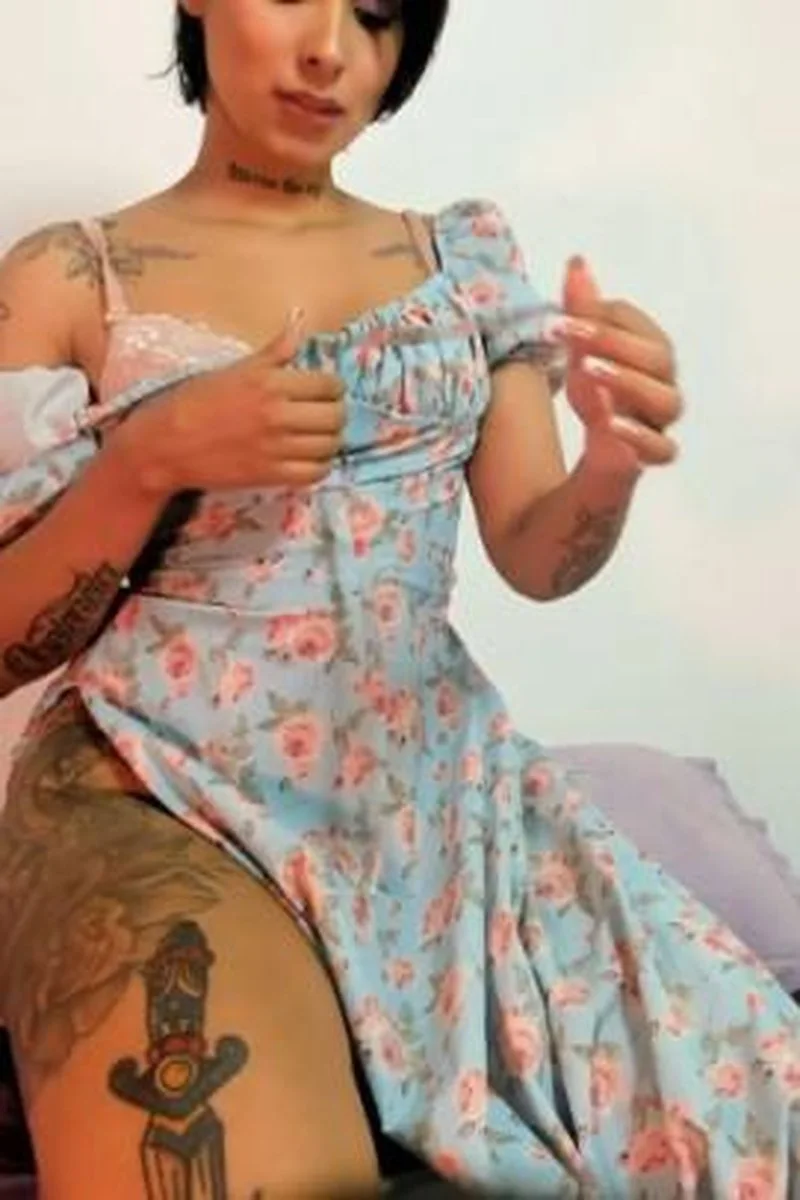 Long Blue Dress And My Soaked Pussy Riding For You