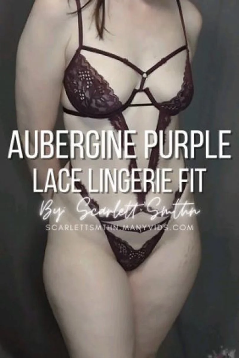 Aubergine Purple Lace Lingerie Fit