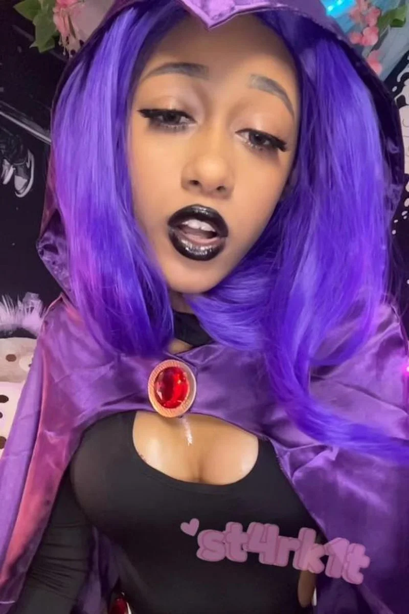 Raven Cosplay JOI + Body Worship