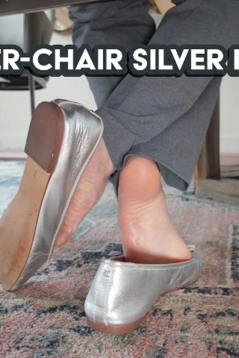 Under-Chair Silver Flats