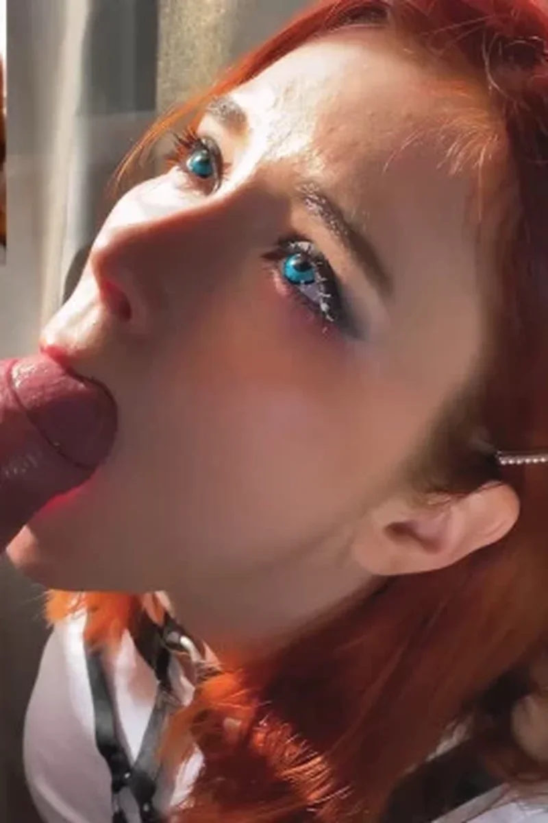 Redhead Schoolgirl Fantastic Blowjob