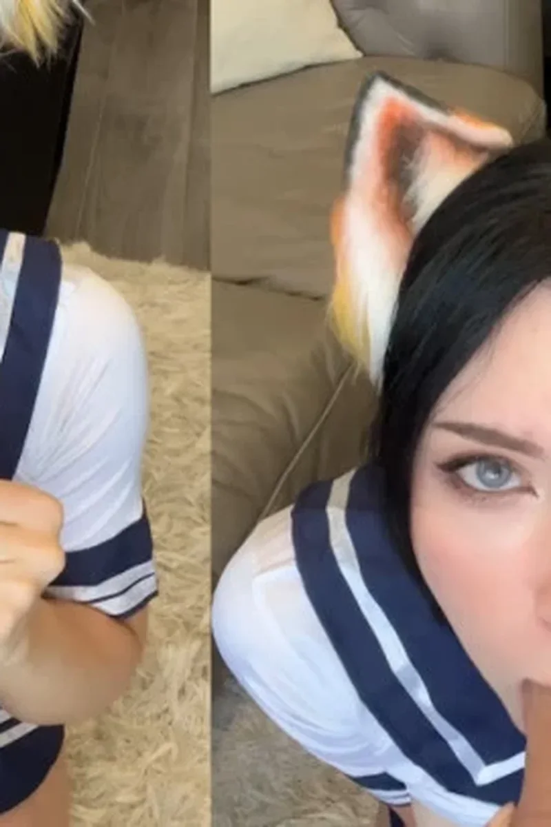 Sexy Fox Pow Blowjob&Deepthroat