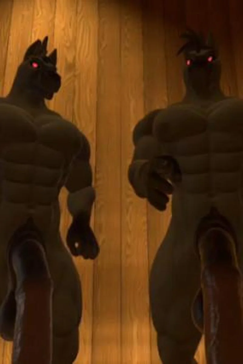 Identical Hunk Furries Find You Alone In The Sauna