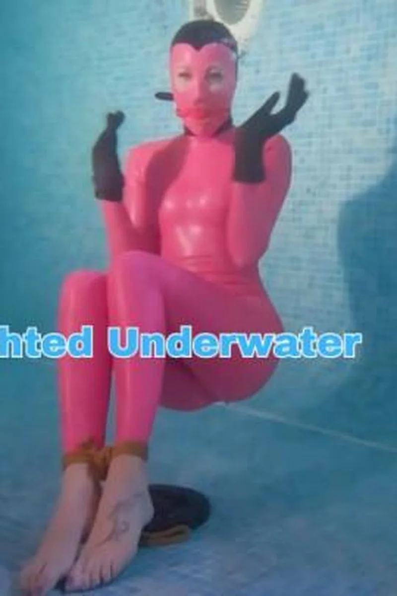 Hooded Latex Slave: Weighted Underwater Control