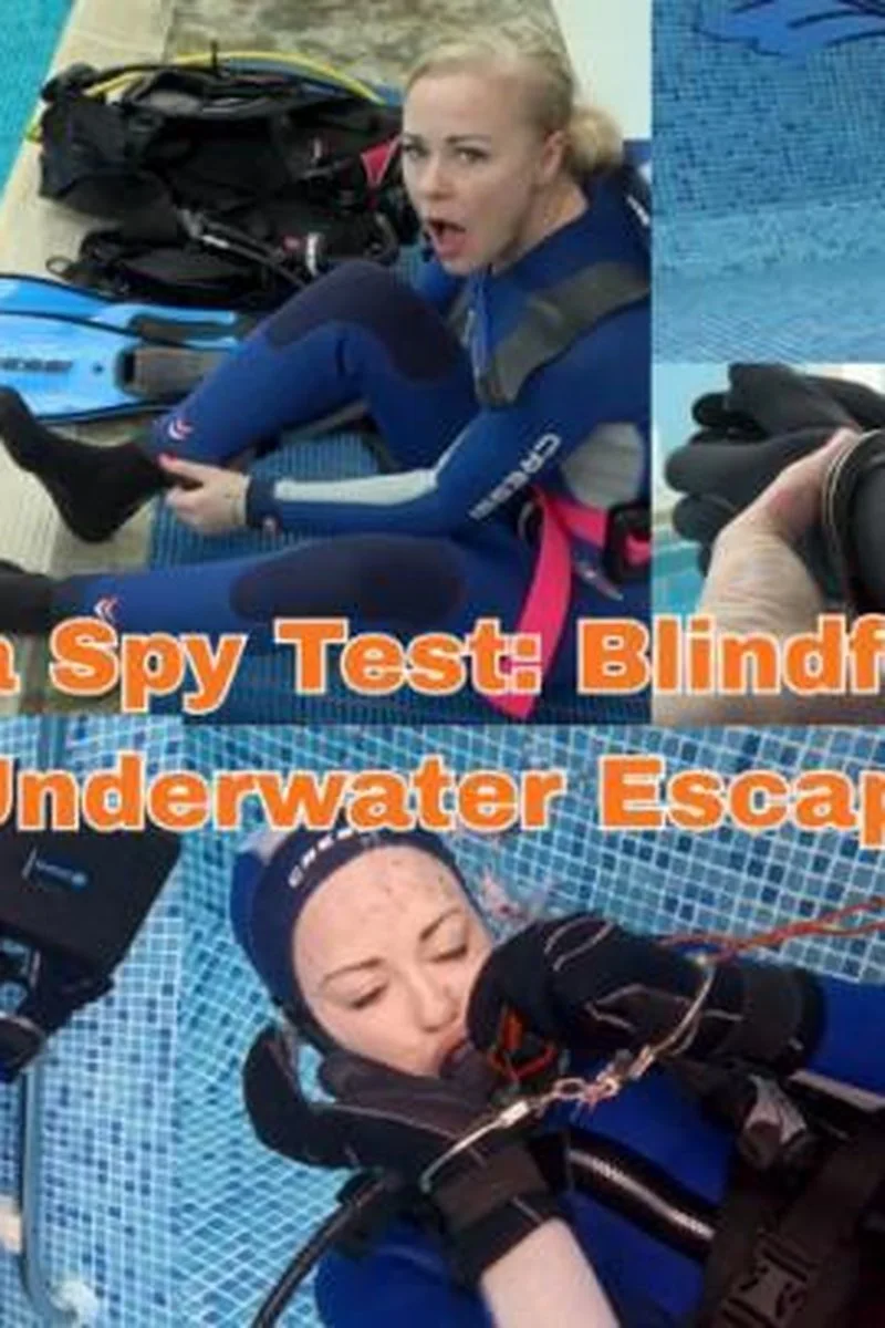 Scuba Spy Test Blindfolded & Cuffed Underwater Escape