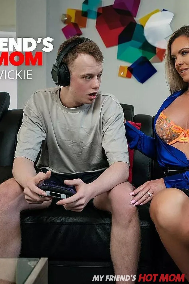 Horny MILF Sweet Vickie Gets Home and Fucks Her Son's Friend