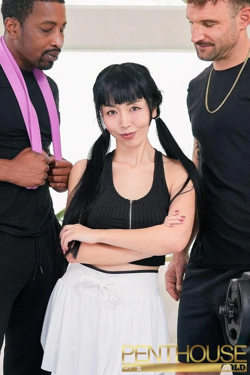 Two Cocks Keep Marica Hase In Shape