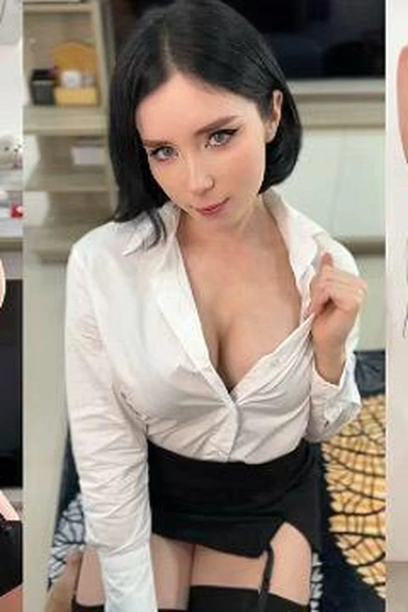 Beautiful Secretary Sucks And Passionately Fucks Her Boss Until He Cums On His Face POV